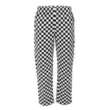 BA002-L Whites Unisex Vegas Trousers Big Black & White Check Size L JD Catering Equipment Solutions Ltd