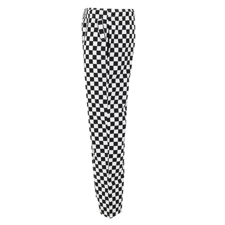 BA002-M Whites Unisex Vegas Trousers Big Black & White Check Size M JD Catering Equipment Solutions Ltd