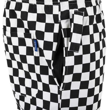 BA002-XL Whites Unisex Vegas Trousers Big Black & White Check Size XL JD Catering Equipment Solutions Ltd