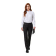 BA055-4 Brook Taverner Ladies Venus Long Leg Black Waiting Trousers Size 4 JD Catering Equipment Solutions Ltd