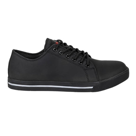 BA060-43 Slipbuster Recycled Microfibre Safety Trainers Matte Black 43 JD Catering Equipment Solutions Ltd