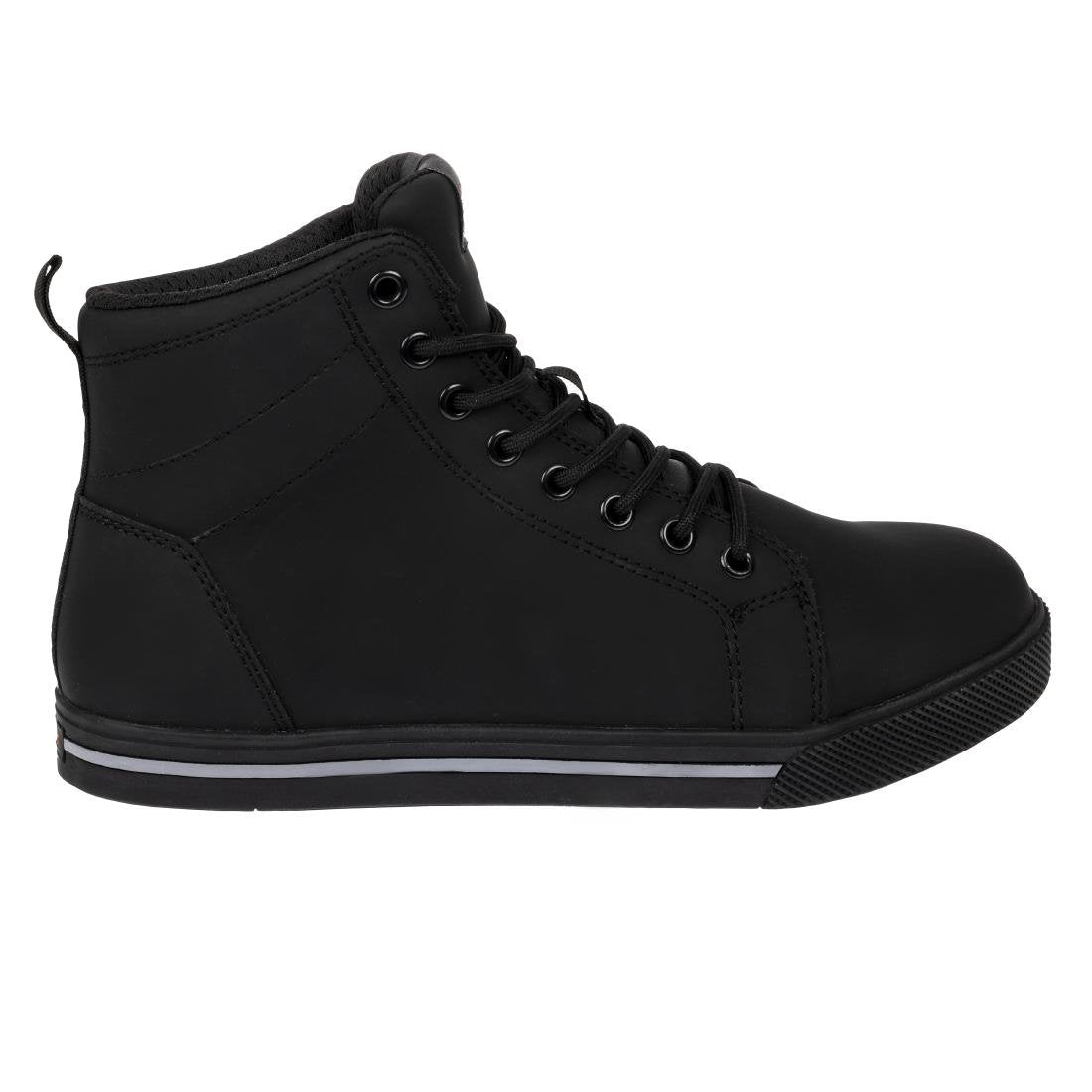 BA061-41 Slipbuster Recycled Microfibre Safety Hi Top Boots Matte Black 41 JD Catering Equipment Solutions Ltd