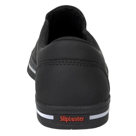 BA062-38 Slipbuster Recycled Microfibre Slip-on Shoe Matte Black 38 - JD Catering Equipment Solutions Ltd