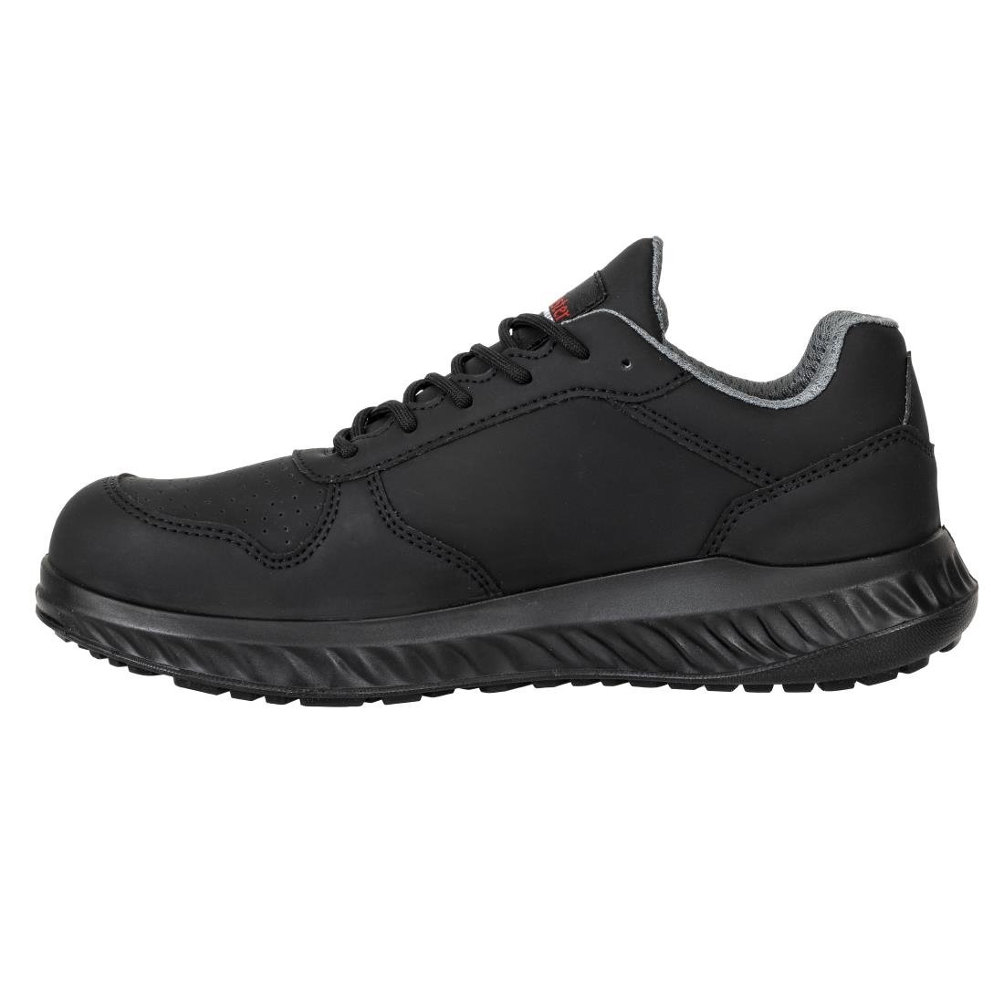 BA063-41 Slipbuster Recycled Microfibre Trainers Matte Black 41 JD Catering Equipment Solutions Ltd
