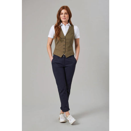 BA082-18 Brook Taverner Womens Houston Slim Leg Chinos Navy Size 18 JD Catering Equipment Solutions Ltd