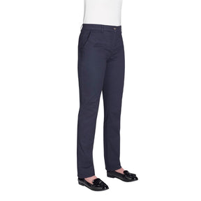 BA082-24 Brook Taverner Womens Houston Slim Leg Chinos Navy Size 24 JD Catering Equipment Solutions Ltd