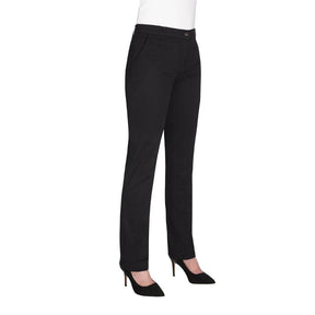 BA083-24 Brook Taverner Womens Houston Slim Leg Chinos Black Size 24 JD Catering Equipment Solutions Ltd