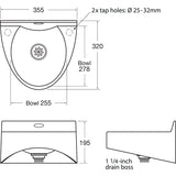 BASIX Hand Basin WS1-D JD Catering Equipment Solutions Ltd