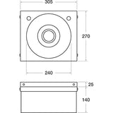 BASIX WS2-L Handsink Including Taps JD Catering Equipment Solutions Ltd