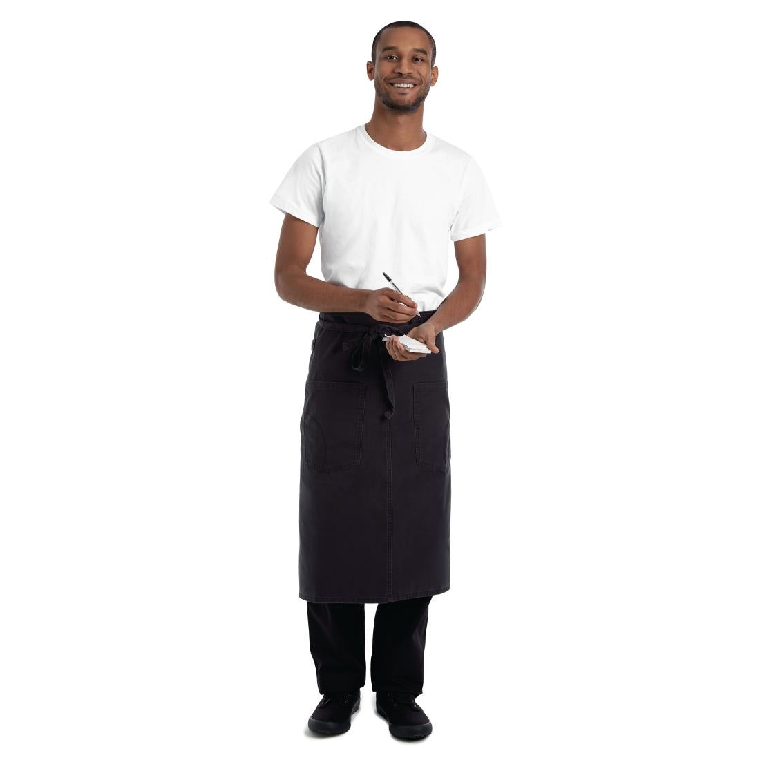 BB044 Chef Works Urban Rockford Canvas Bistro Apron Steel Grey JD Catering Equipment Solutions Ltd