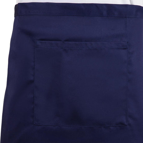 BB179 Whites Short Bistro Apron Navy Blue - JD Catering Equipment Solutions Ltd