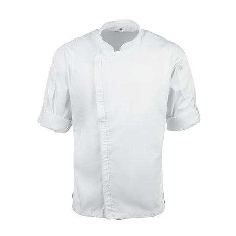BB264-3XL Chef Works Unisex Hartford Lightweight Chef Jacket White Size 3XL - JD Catering Equipment Solutions Ltd