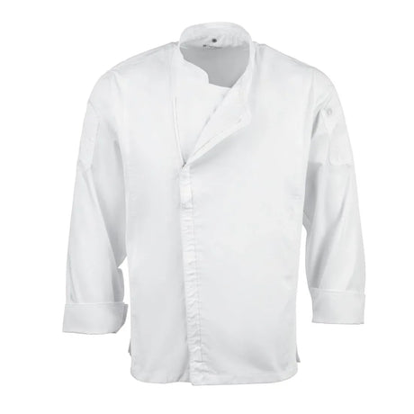 BB264-M Chef Works Unisex Hartford Lightweight Chef Jacket White Size M - JD Catering Equipment Solutions Ltd