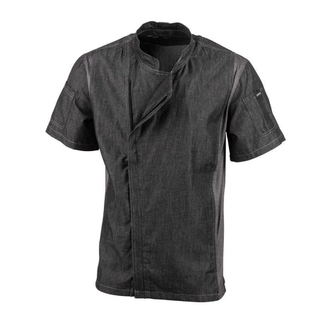 BB270-S Chef Works Urban Delancey Short Sleeve Denim Chefs Jacket Size S - JD Catering Equipment Solutions Ltd