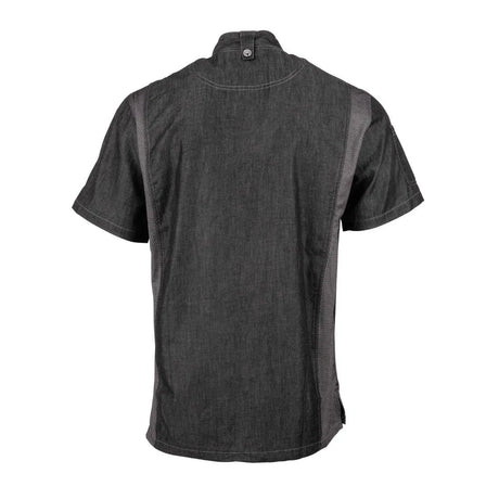 BB270-S Chef Works Urban Delancey Short Sleeve Denim Chefs Jacket Size S - JD Catering Equipment Solutions Ltd