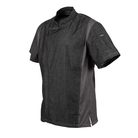 BB270-S Chef Works Urban Delancey Short Sleeve Denim Chefs Jacket Size S - JD Catering Equipment Solutions Ltd