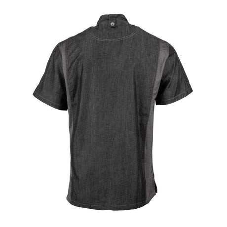 BB270-XL Chef Works Urban Delancey Short Sleeve Denim Chefs Jacket Size XL - JD Catering Equipment Solutions Ltd
