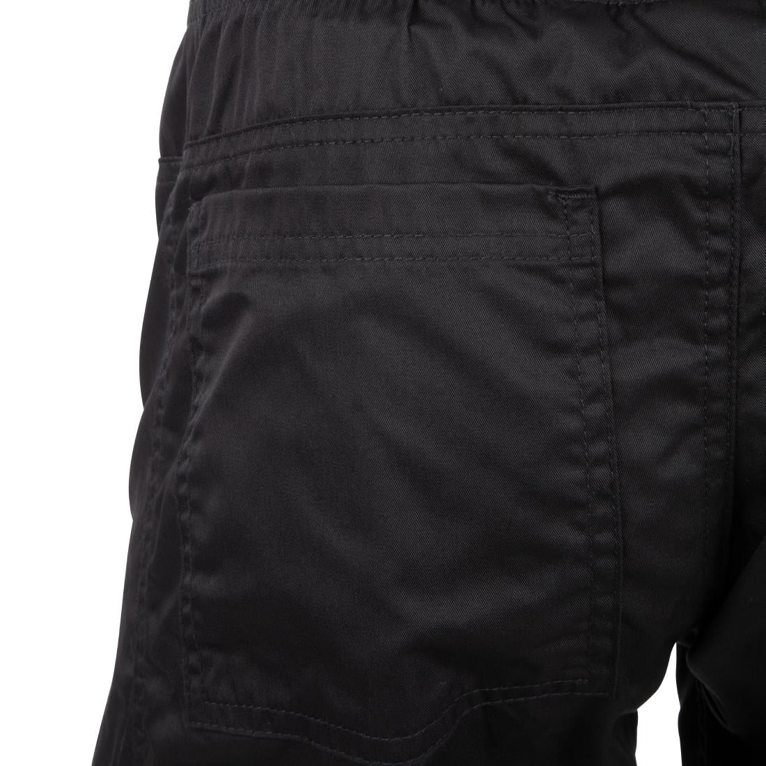 BB301-3XL Chef Works Men's Lightweight Slim Trouser Black Size 3XL JD Catering Equipment Solutions Ltd