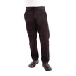 BB301-3XL Chef Works Men's Lightweight Slim Trouser Black Size 3XL JD Catering Equipment Solutions Ltd