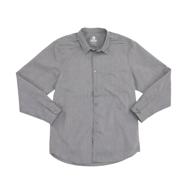 BB336-L Chef Works Urban Modern Chambray Shirt Grey Size L JD Catering Equipment Solutions Ltd