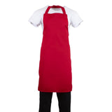 BB466 Whites Bib Apron Red JD Catering Equipment Solutions Ltd