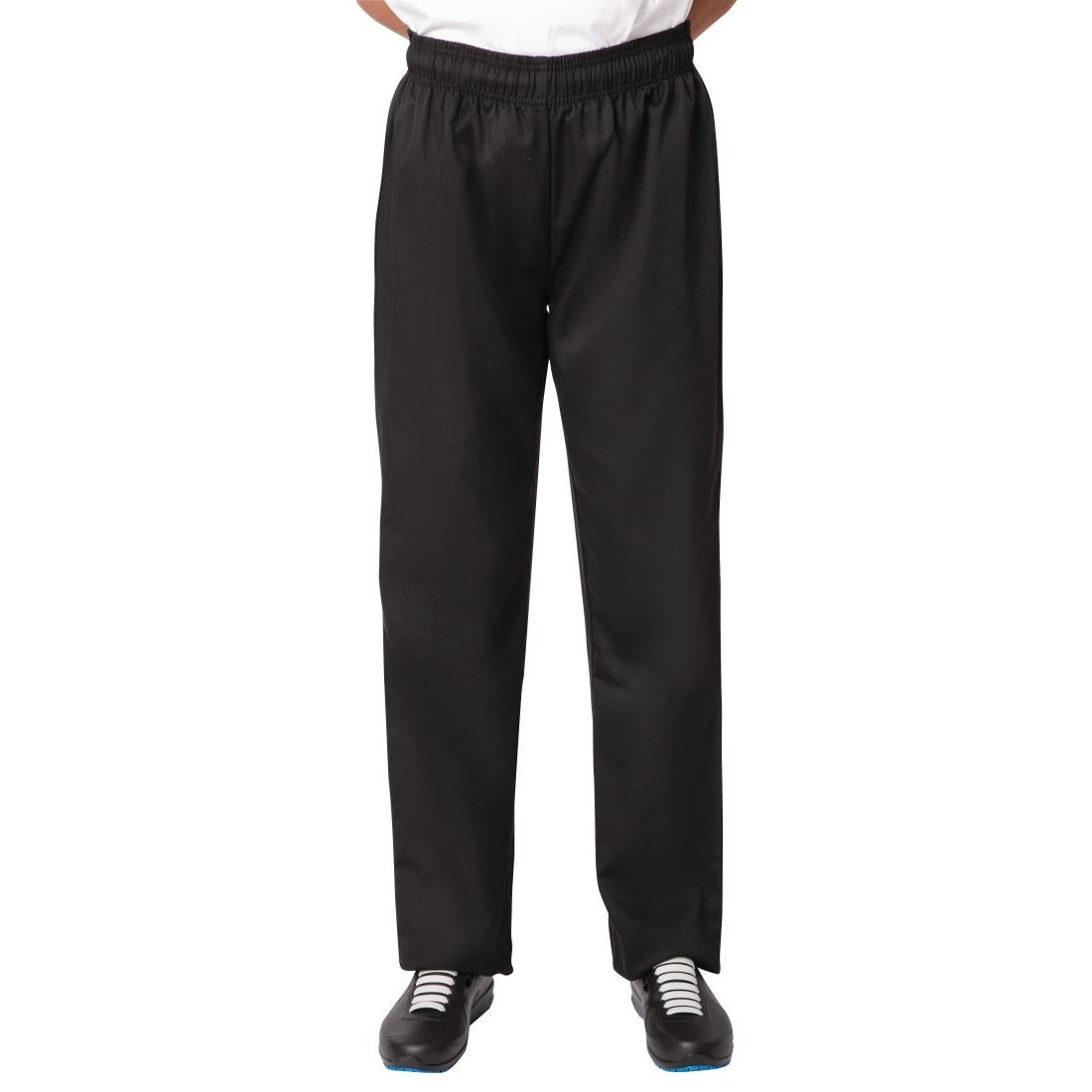 BB477-L Nisbets Essentials Chef Trousers Black L JD Catering Equipment Solutions Ltd