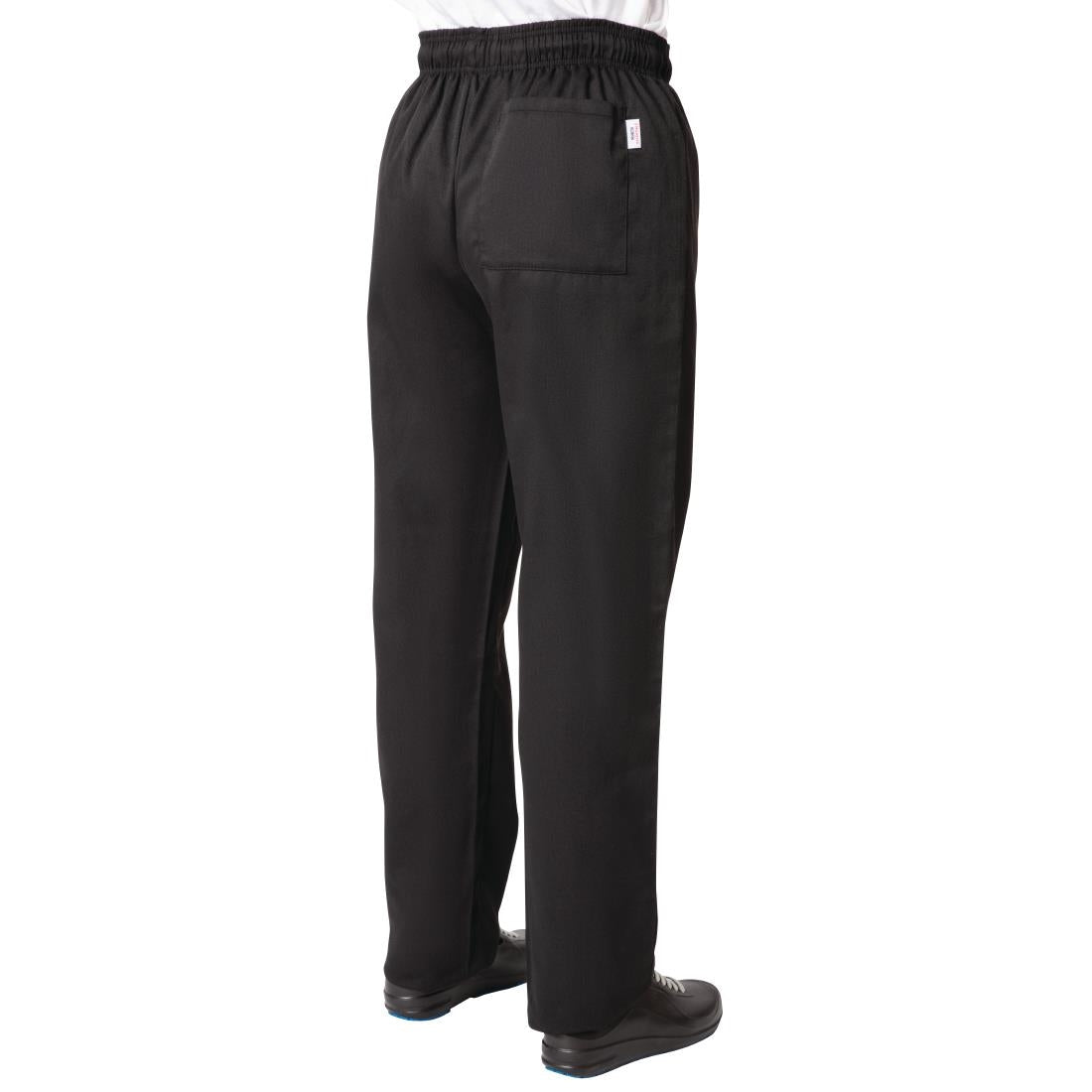 BB477-M Nisbets Essentials Chef Trousers Black M JD Catering Equipment Solutions Ltd