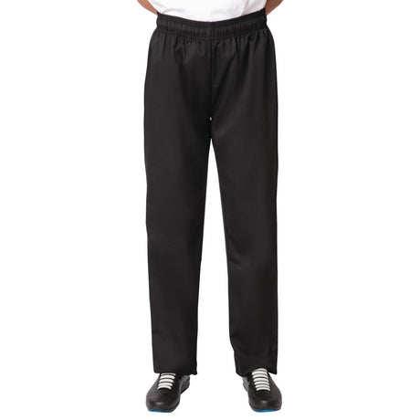 BB477-XS Nisbets Essentials Chef Trousers Black XS JD Catering Equipment Solutions Ltd