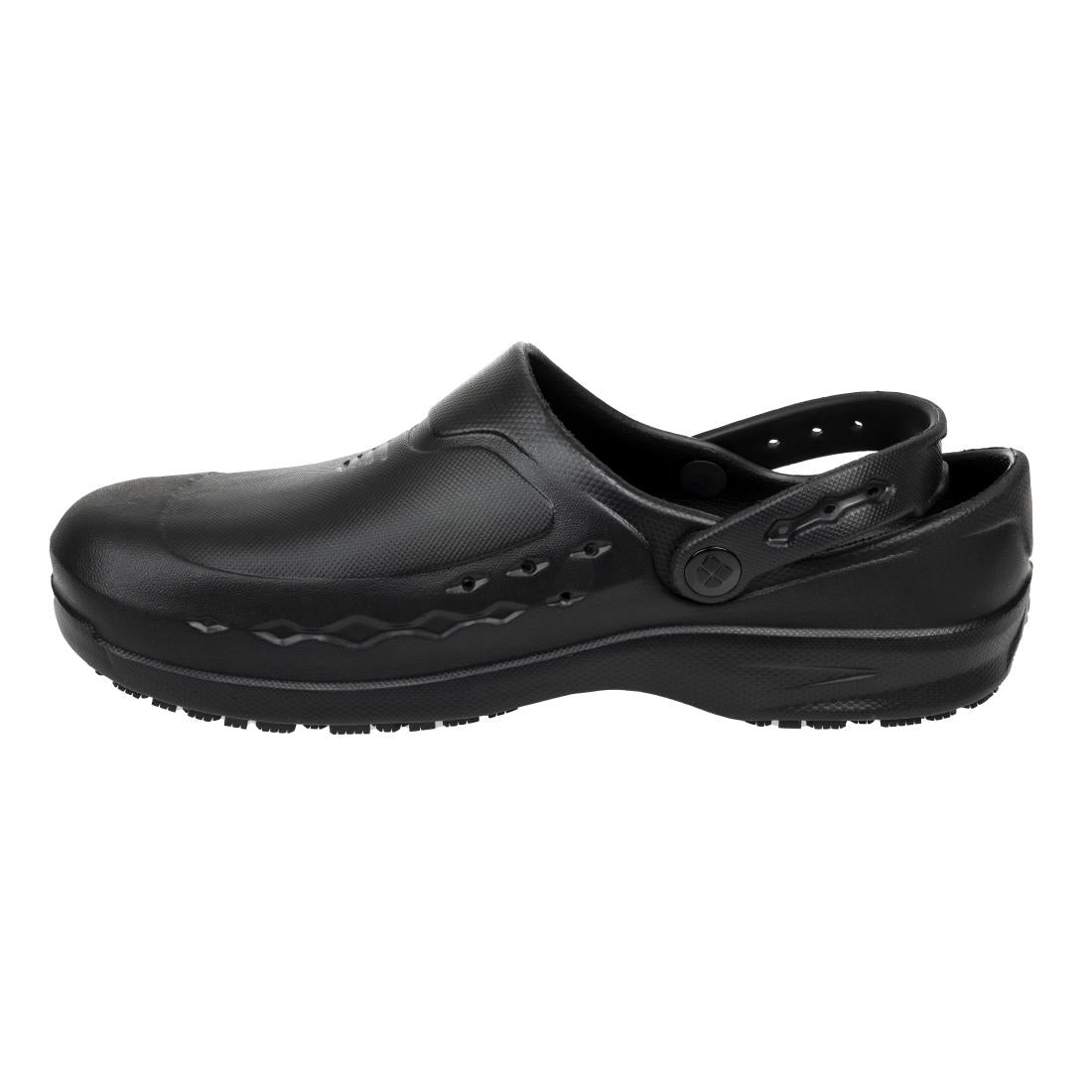 BB569-38 Shoes for Crews Zinc Clogs Black Size 38 JD Catering Equipment Solutions Ltd