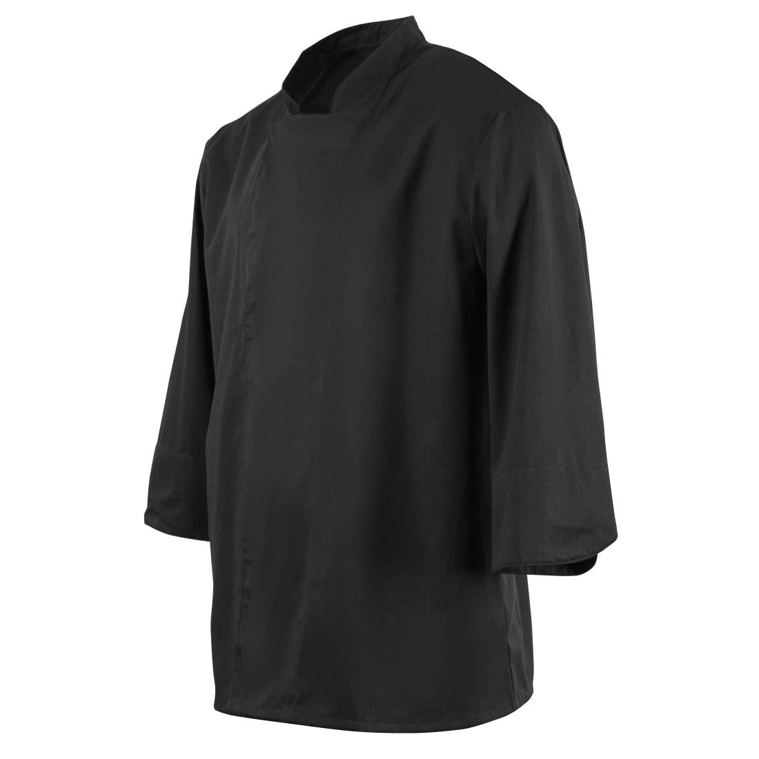 BB577-M Whites Unisex Atlanta Chef Jacket Black Teflon Size M JD Catering Equipment Solutions Ltd