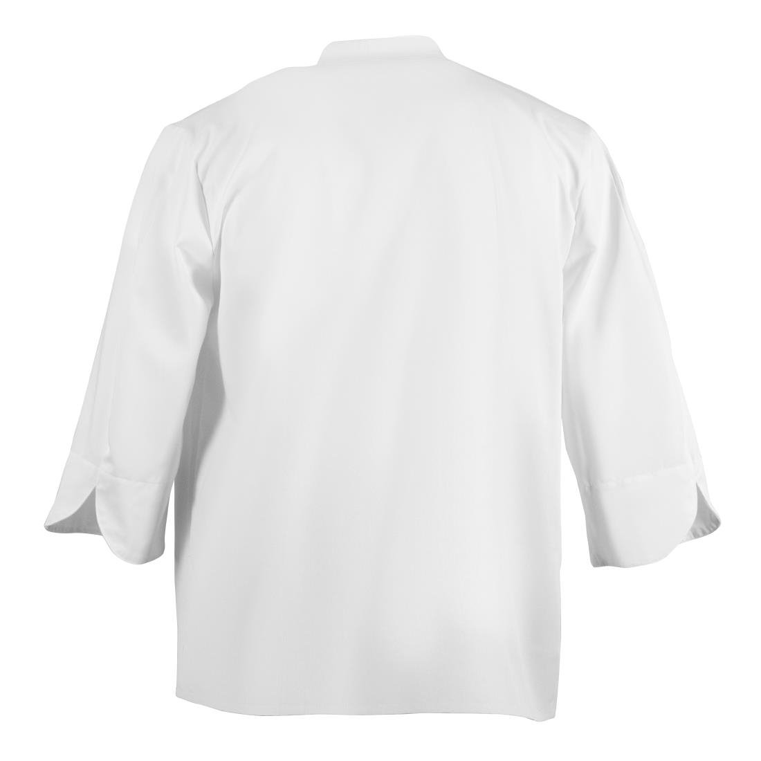 BB578-M Whites Unisex Atlanta Chef Jacket White Teflon Size M JD Catering Equipment Solutions Ltd