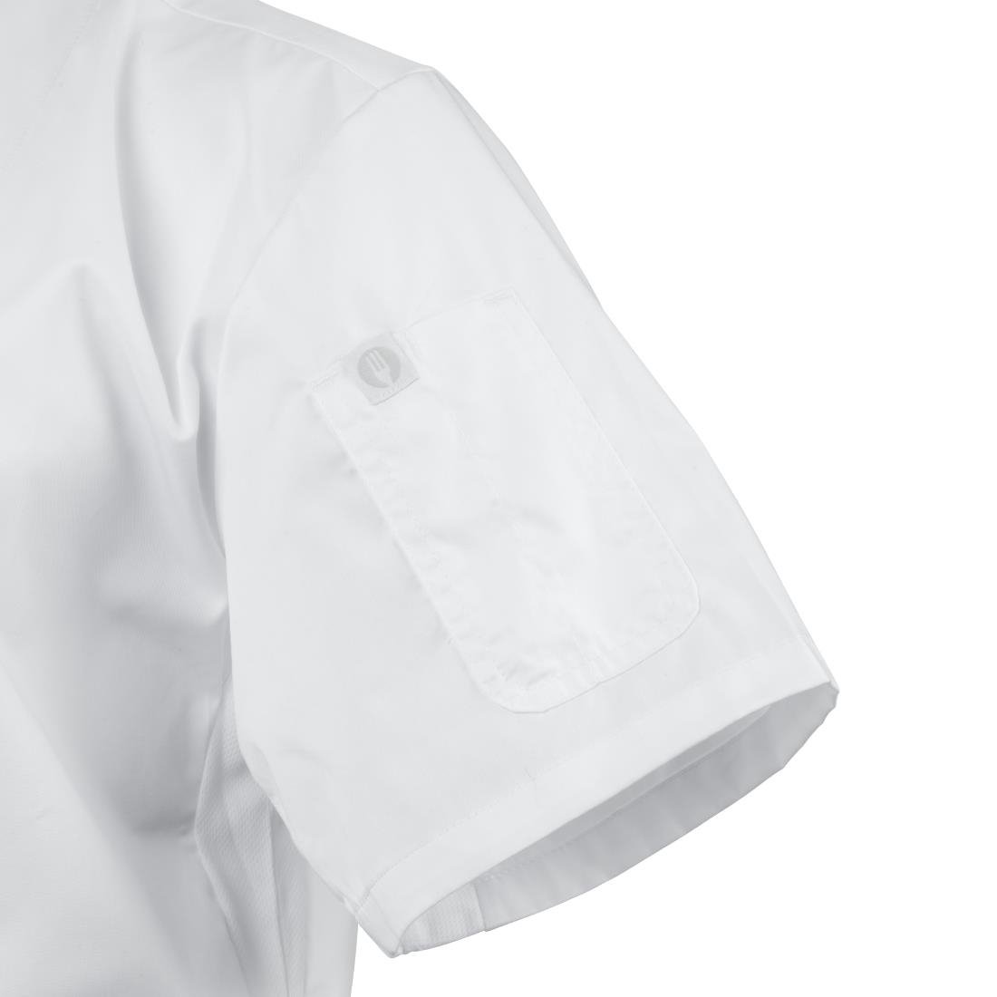 BB669-XXL Chef Works Cannes Short Sleeve Chefs Jacket Size XXL JD Catering Equipment Solutions Ltd