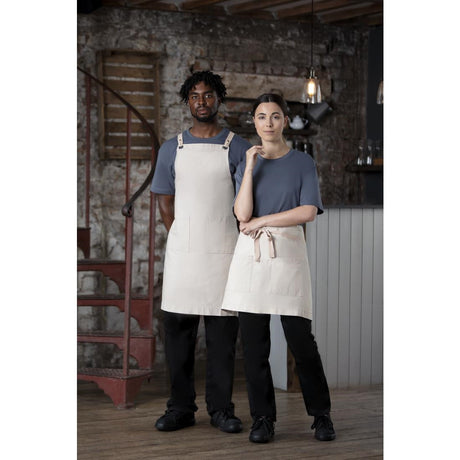 BB688 Southside Cotton Canvas Waist Apron Stone JD Catering Equipment Solutions Ltd