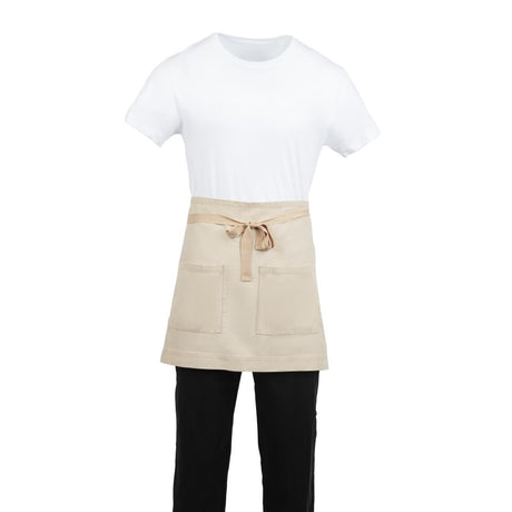 BB688 Southside Cotton Canvas Waist Apron Stone JD Catering Equipment Solutions Ltd
