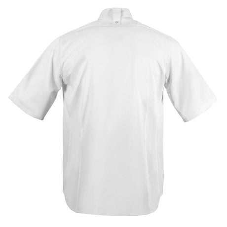 BB702-L Southside Band Collar Chefs Jacket White Size L JD Catering Equipment Solutions Ltd