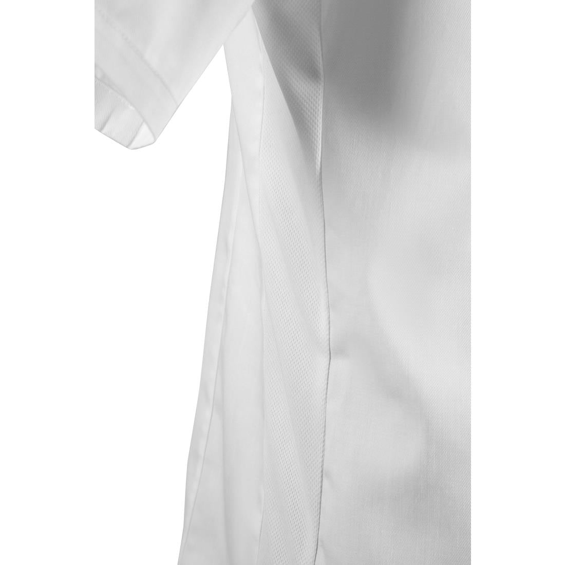 BB702-L Southside Band Collar Chefs Jacket White Size L JD Catering Equipment Solutions Ltd