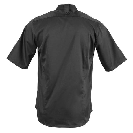 BB711-L Southside Band Collar Chefs Jacket Black Size L JD Catering Equipment Solutions Ltd