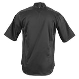 BB711-XL Southside Band Collar Chefs Jacket Black Size XL JD Catering Equipment Solutions Ltd