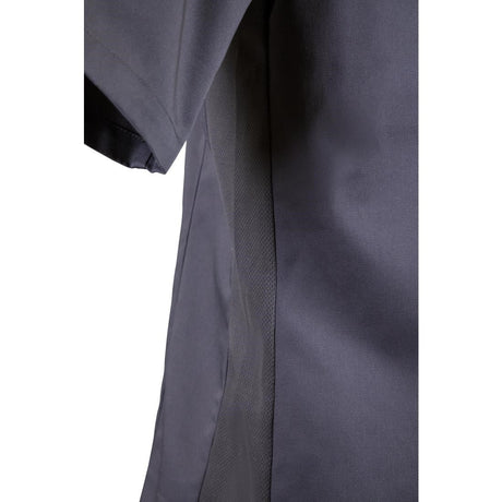 BB712-L Southside Band Collar Chefs Jacket Charcoal Size L JD Catering Equipment Solutions Ltd