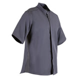 BB712-M Southside Band Collar Chefs Jacket Charcoal Size M JD Catering Equipment Solutions Ltd