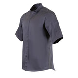 BB712-XL Southside Band Collar Chefs Jacket Charcoal Size XL JD Catering Equipment Solutions Ltd