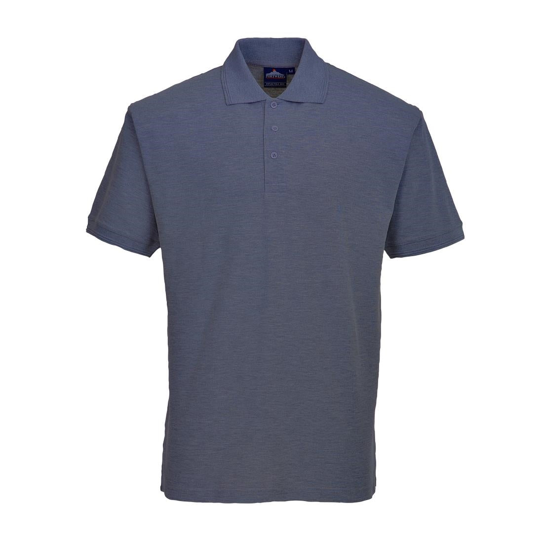 BB734-M Portwest Polo Shirt Metal Grey - Size M JD Catering Equipment Solutions Ltd