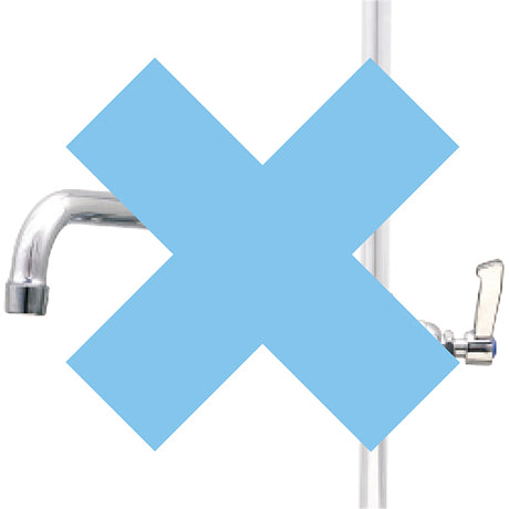 AquaJet AJPR10-ST-BF0-A AquaJet Pre-Rinse Spray. AJPR10 base / STANDARD style / No bowl filler / ANGLED gun