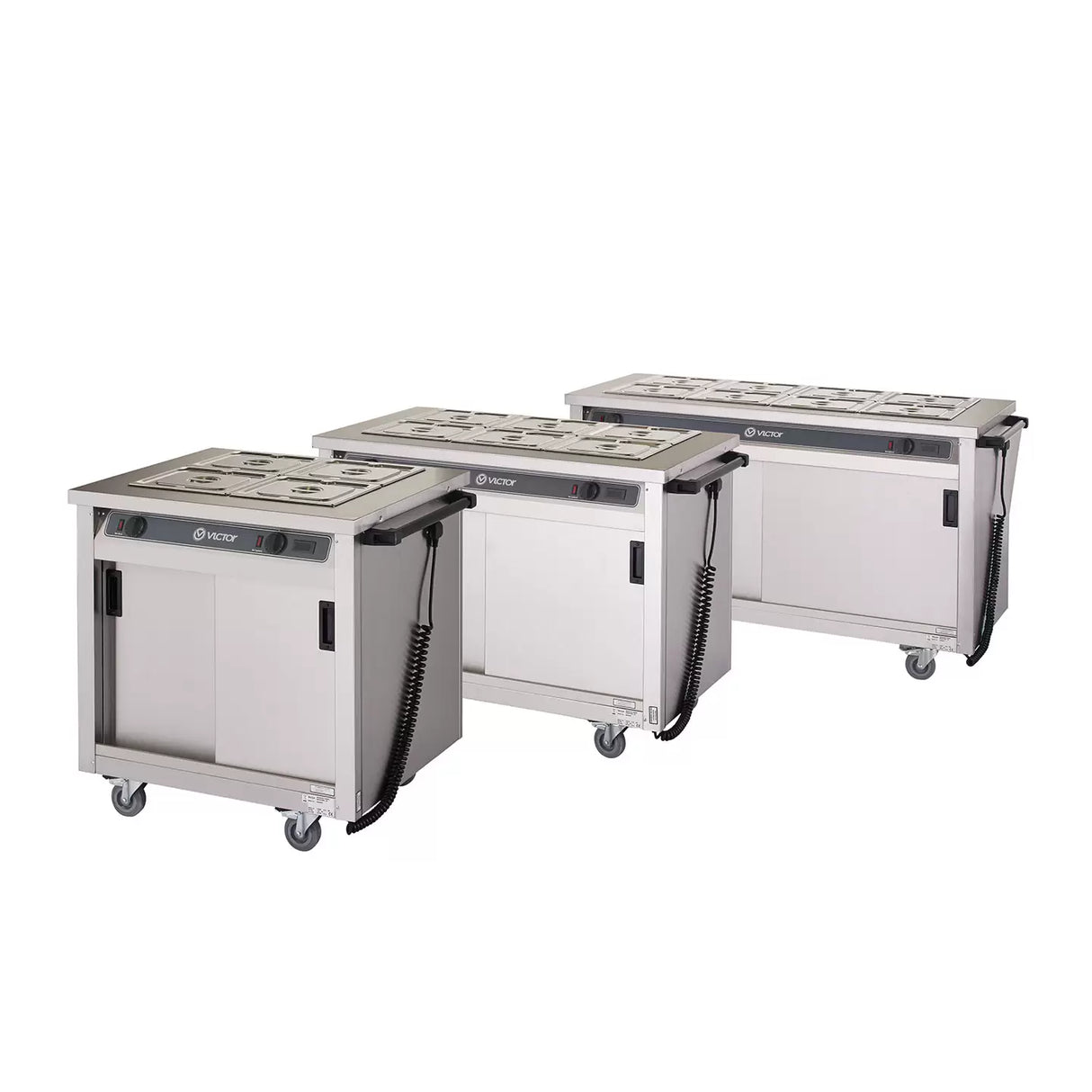 CC873 Victor Baron Bain Marie Hot Cupboard With Gantry BM40MSG