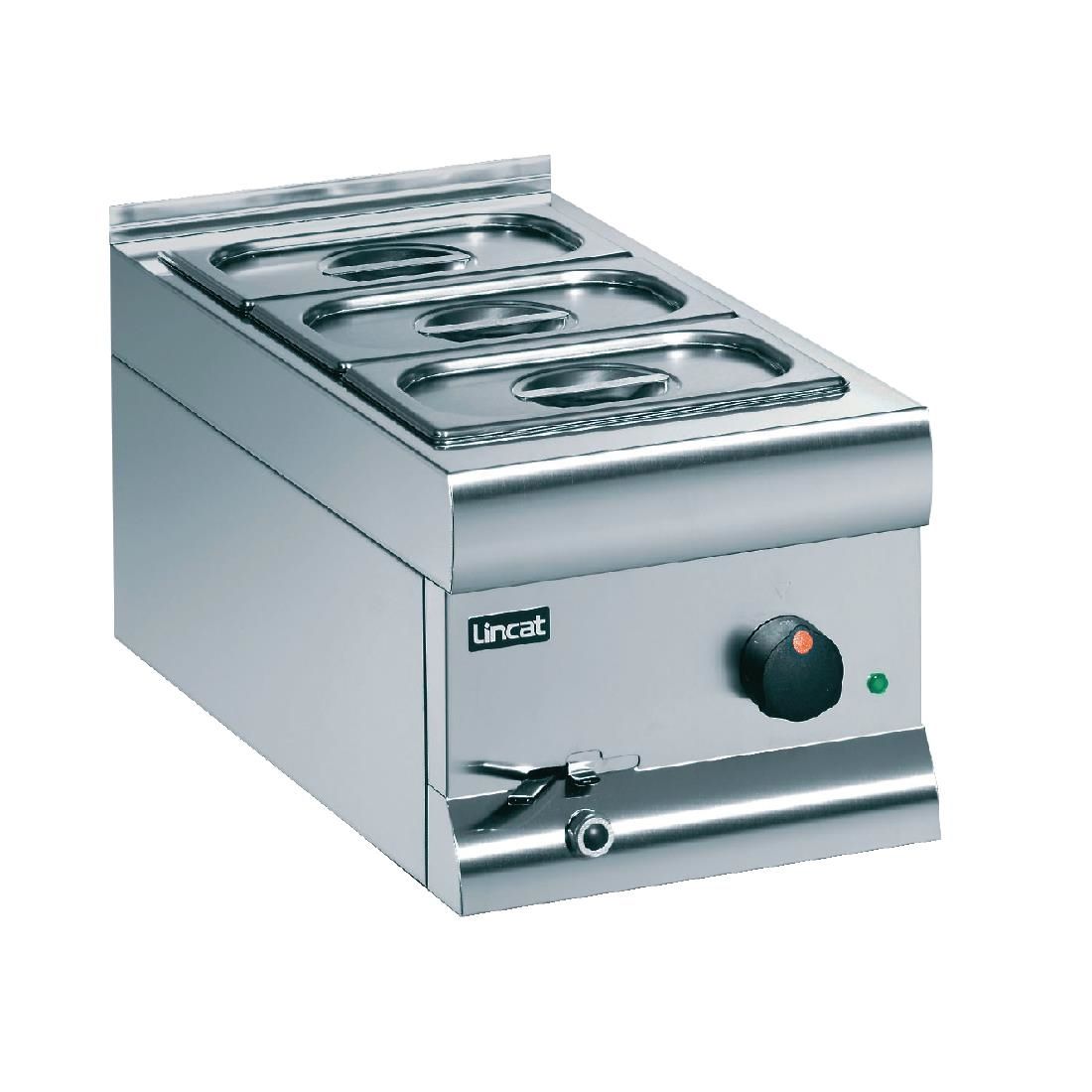 BM3AW - Lincat Silverlink 600 Electric Counter-top Bain Marie - Wet Heat - Gastronorms - Base + Dish Pack - W 300 mm - 1.0 kW JD Catering Equipment Solutions Ltd