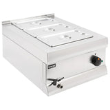 BM4BW - Lincat Silverlink 600 Electric Counter-top Bain Marie - Wet Heat - Gastronorms - Base + Dish Pack - W 450 mm - 1.0 kW - JD Catering Equipment Solutions Ltd