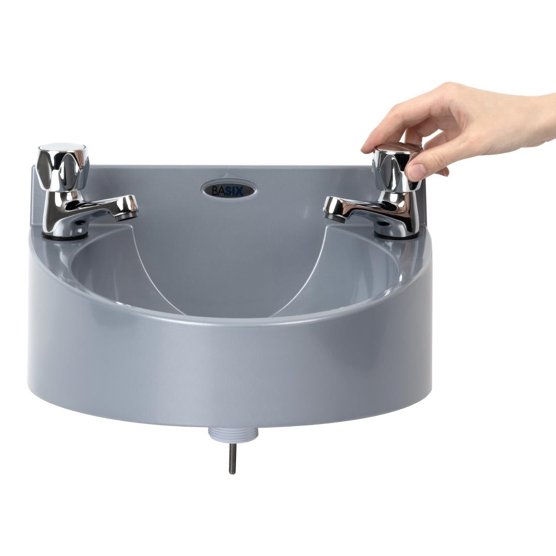Basix Polycarbonate Wash Hand Basin Grey JD Catering Equipment Solutions Ltd