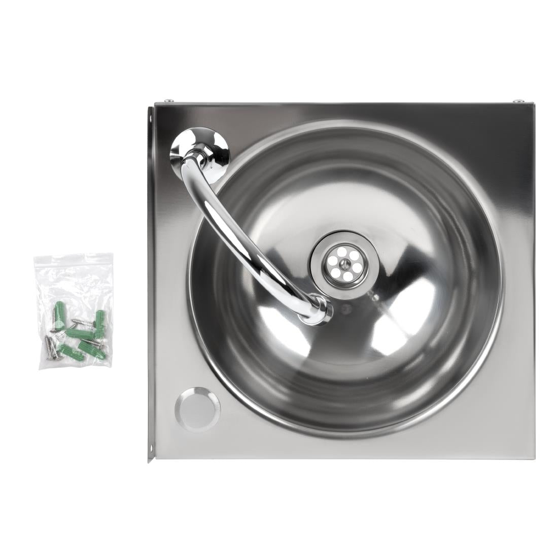 Basix Stainless Steel Knee Operated Hand Wash Basin JD Catering Equipment Solutions Ltd