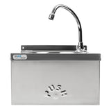 Basix Stainless Steel Knee Operated Hand Wash Basin JD Catering Equipment Solutions Ltd