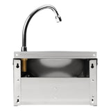 Basix Stainless Steel Knee Operated Hand Wash Basin JD Catering Equipment Solutions Ltd